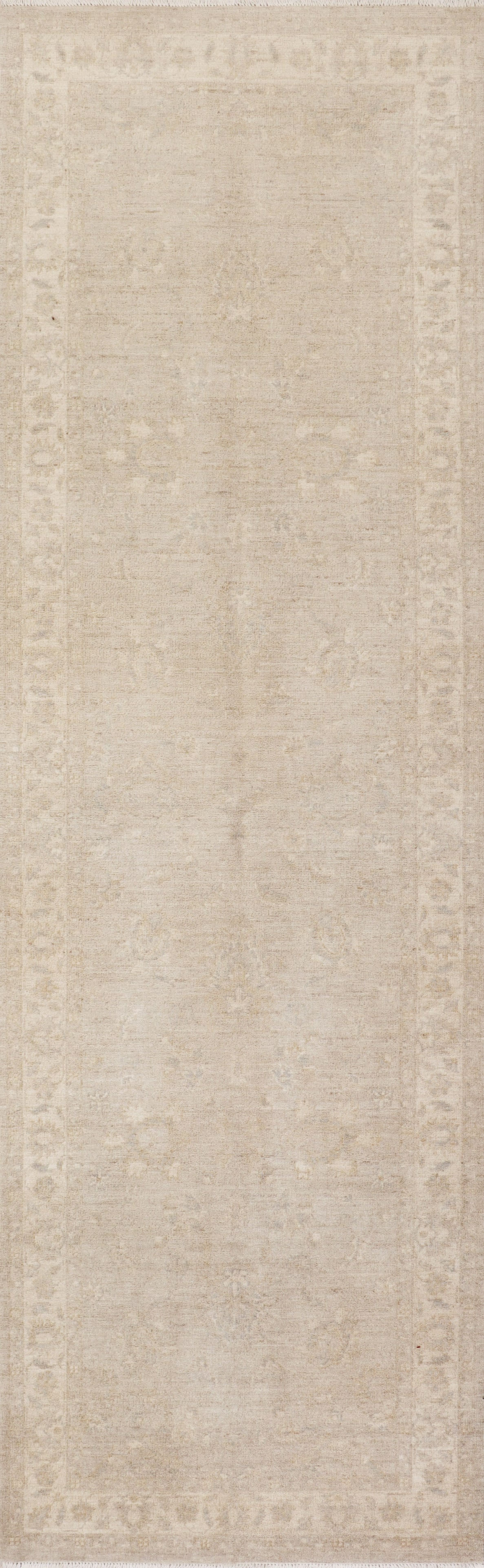 3'1 x 10' Chobi Peshawar Rug Fine Ghazni Wool Pastel Runner: 3'1 x 10' Chobi Peshawar Rug Fine Ghazni Wool Pastel Runner Free continental US Shipping Discover the elegance of our exquisite 3.1' x 10' Chobi Peshawar Rug, crafted from luxurious fine Ghazni wool. 