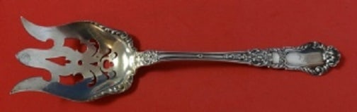 Gorham Baronial Old Sterling Silver Salad Serving Fork 10 1/8" Monogrammed: Gorham Baronial Old Sterling Silver Salad Serving Fork 10 1/8" Monogrammed This exquisite salad serving fork features the elegant "Baronial Old" pattern by Gorham, crafted from high-quality sterling s