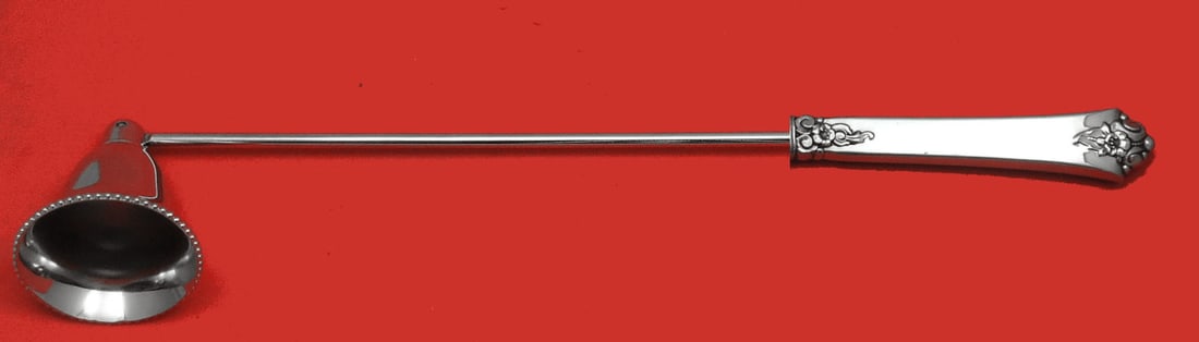 Royal Crest Castle Rose Sterling Silver Candle Snuffer 11 1/4 Custom Made: Royal Crest Castle Rose Sterling Silver Candle Snuffer 11 1/4 Custom Made Enhance your candlelit ambiance with this exquisite Castle Rose Candle Snuffer by Royal Crest. Crafted from sterling silver, t
