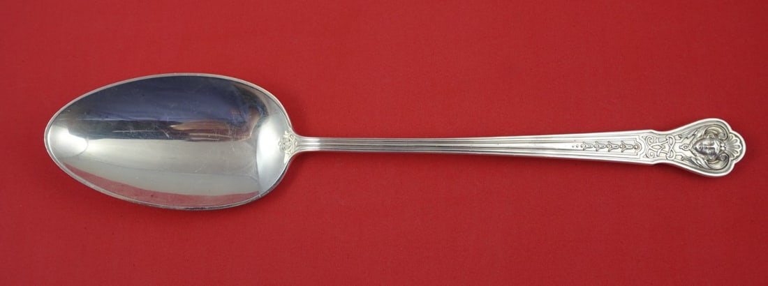 Tiffany and Co AJ Fuller Custom Sterling Silver Stuffing Spoon 11": Tiffany and Co AJ Fuller Custom Sterling Silver Stuffing Spoon 11" This exquisite 11" stuffing spoon features the AJ Fuller Custom Pattern by Tiffany and Co., a renowned name in sterling silverware si