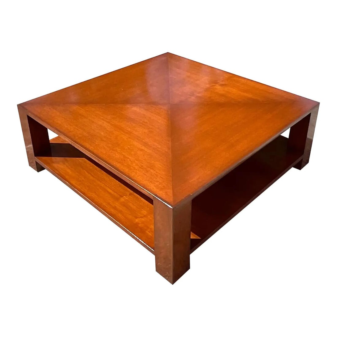 Nancy Corzine lacquered wood coffee table 48 x 48 x 17 (1 of 10)