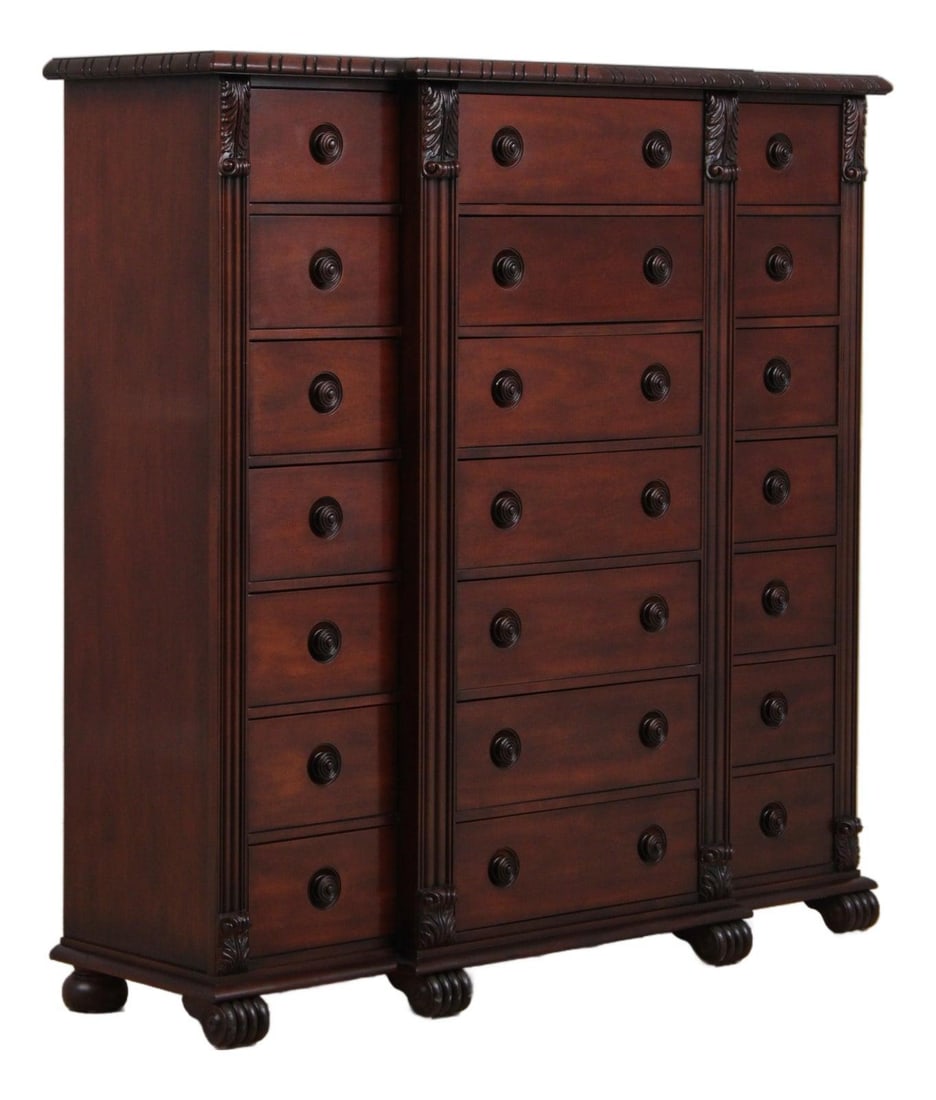 Ralph Lauren Mahogany Gentleman's Chest 21 Drawer Henredon (1 of 10)