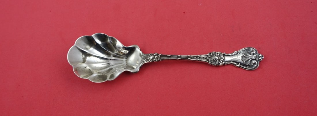 Whiting King Edward Sterling Silver Large Sugar Spoon 6.5": Whiting King Edward Sterling Silver Large Sugar Spoon 6.5" This large sugar spoon from the King Edward pattern by Whiting is crafted from high-quality sterling silver, measuring 6 1/2 inches. The spoo