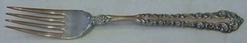 Oneida Venetian Scroll Sterling Silver Fork 7 3/8 Inches: Oneida Venetian Scroll Sterling Silver Fork 7 3/8 Inches This exquisite fork features the elegant Venetian Scroll pattern by Oneida, crafted from high-quality sterling silver. Measuring 7 3/8 inches i