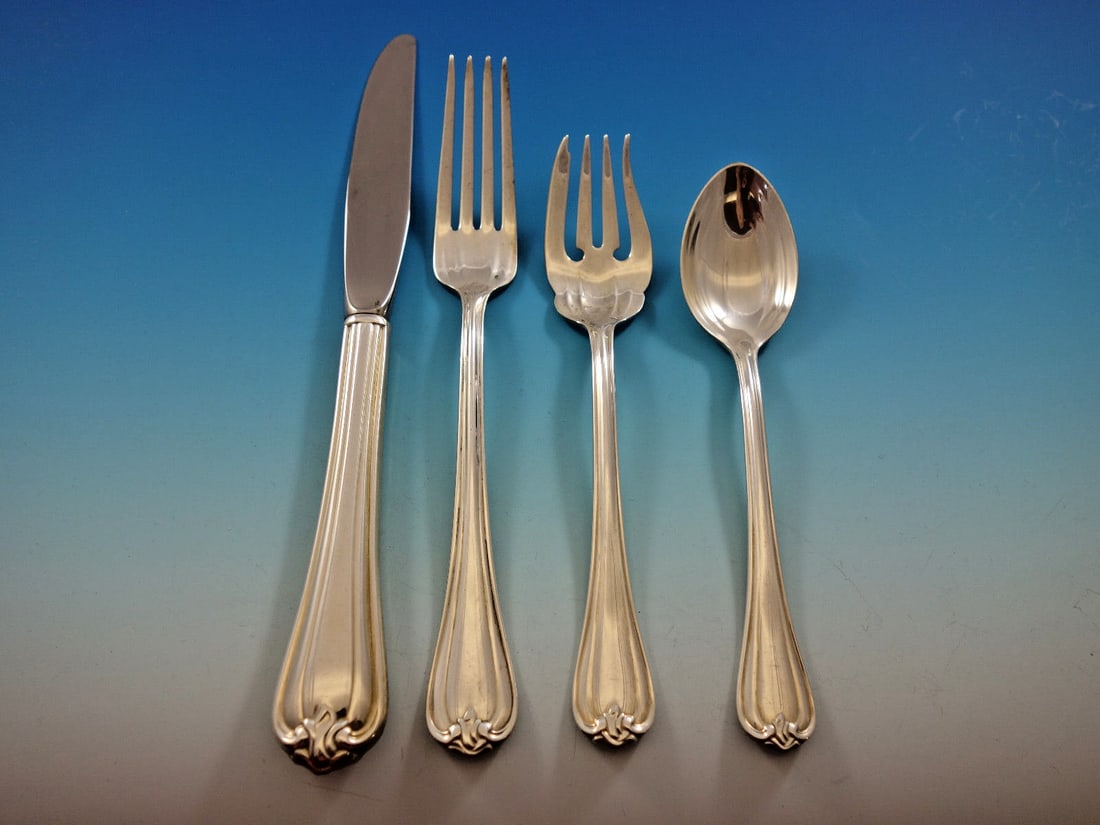 24 Piece Sterling Silver Flatware Set Reed and Barton Woodwind (1 of 3)