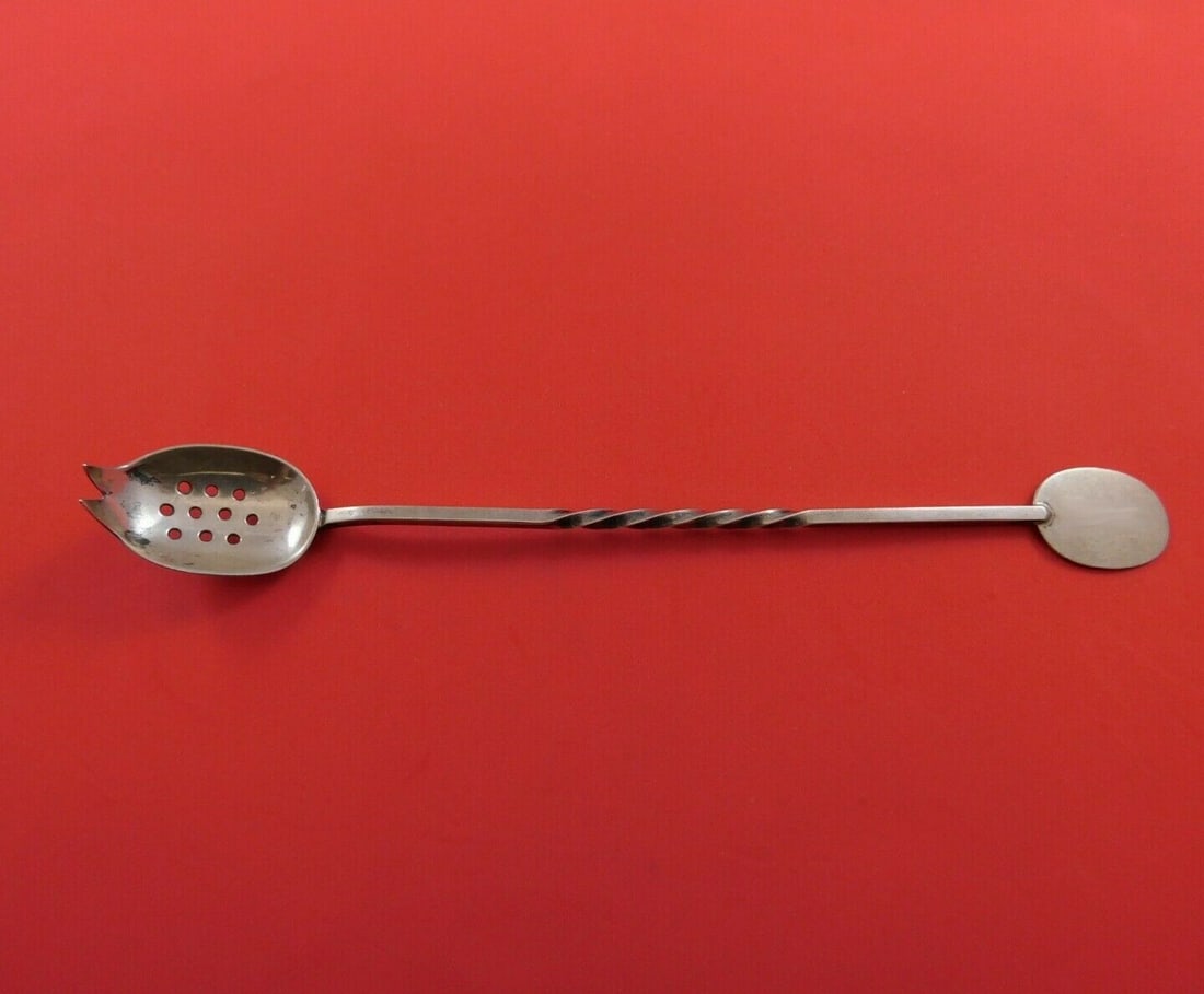 Black Starr Gorham Arts and Crafts Sterling Silver Olive Spoon 8 3/8": Black Starr Gorham Arts and Crafts Sterling Silver Olive Spoon 8 3/8" This exquisite Arts and Crafts Number 1 olive spoon is crafted from high-quality sterling silver by the renowned makers Black Star
