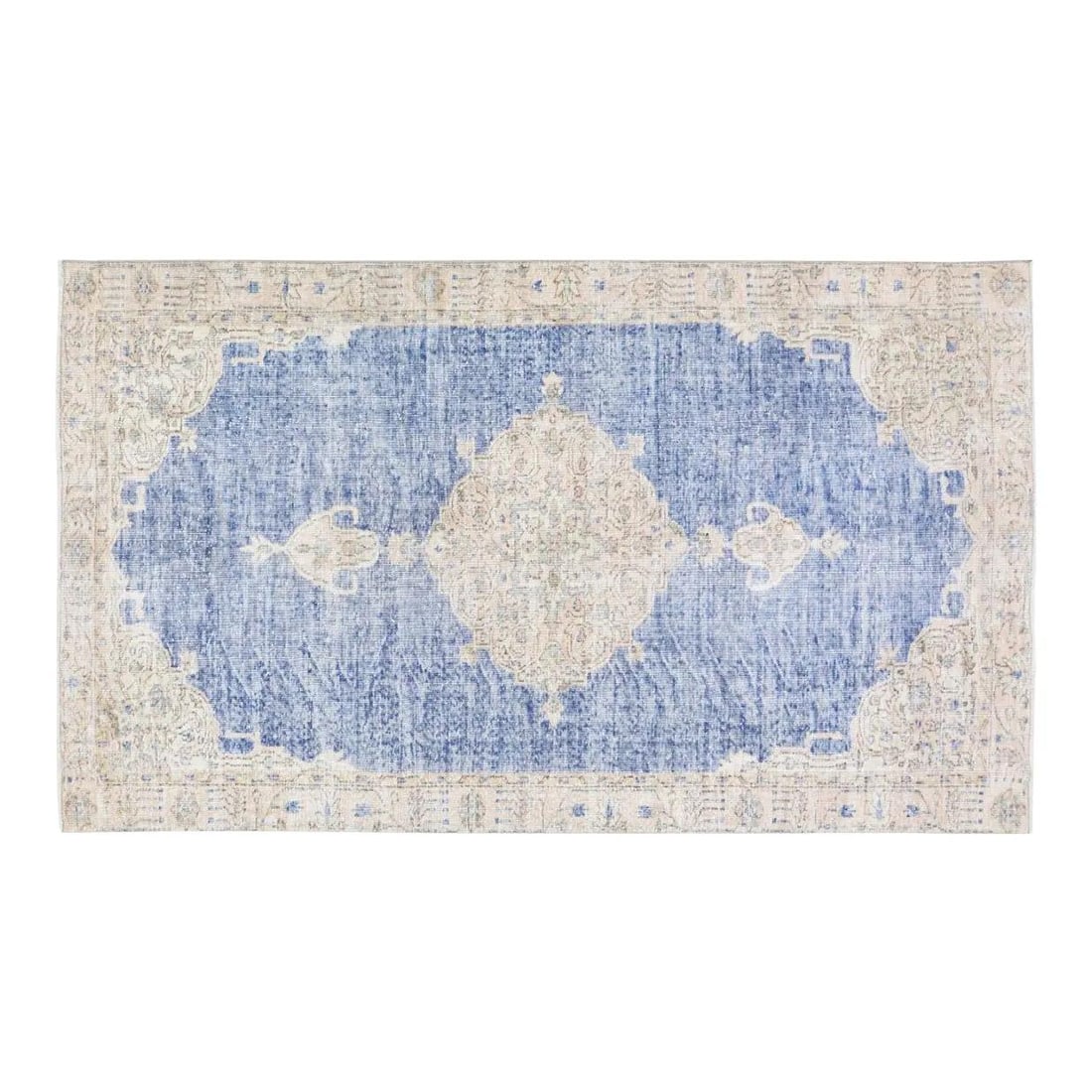 5'5 x 9'5 Turkish Organic Wool Fine Weave Hand Knotted Rug (1 of 6)