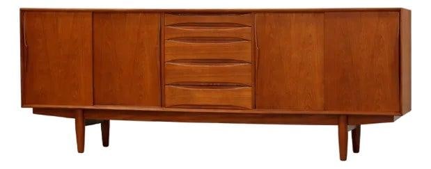 Mid Century Teak Sideboard by Arne Vodder for Skovby Denmark 86 Inch (1 of 9)