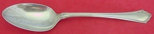 Sterling Silver 8.25 Inch Serving Spoon Putnam Pattern: Sterling Silver 8.25 Inch Serving Spoon Putnam Pattern This is a Putnam pattern serving spoon by Wallace, crafted from sterling silver. Measuring 8 1/4 inches in length, it features a monogram and is 