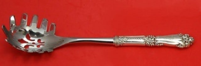 Reed & Barton La Marquise Sterling Silver Pasta Server 11 Inch: Reed & Barton La Marquise Sterling Silver Pasta Server 11 Inch This exquisite pasta server features a custom hollow handle crafted from sterling silver, showcasing the elegant La Marquise pattern by R