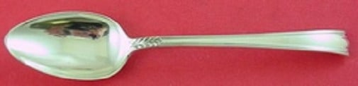 Lunt American Directoire Sterling Silver Teaspoon 5 7/8 Inch Flatware: Lunt American Directoire Sterling Silver Teaspoon 5 7/8 Inch Flatware Introducing the exquisite American Directoire Sterling Silver Teaspoon by Lunt, measuring 5 7/8". This beautifully crafted spoon s