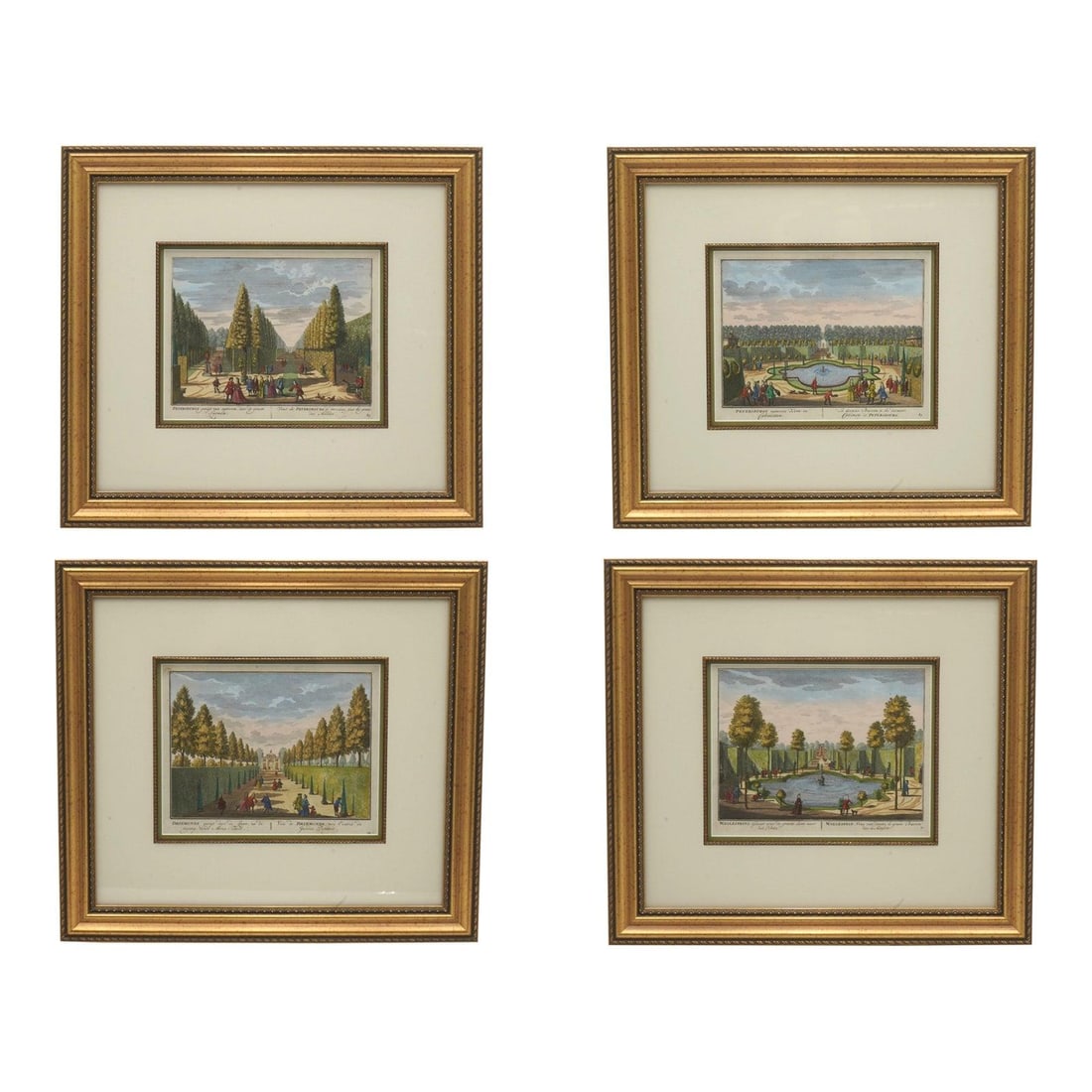 4 Professionally Framed Colored Etchings by Carl Remshant Set of 4 (1 of 10)