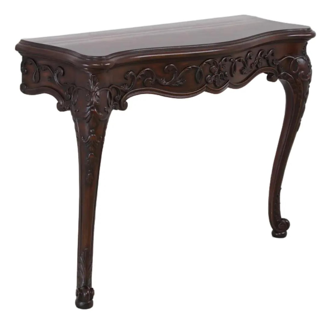 Maitland Smith mahogany wall mount console table model 3430-88 (1 of 10)