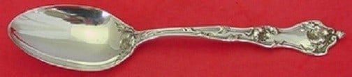 Reed & Barton Intaglio Sterling Silver Serving Spoon Peony 8 3/8 inches: Reed & Barton Intaglio Sterling Silver Serving Spoon Peony 8 3/8 inches This exquisite serving spoon from the Intaglio pattern by Reed and Barton is crafted in sterling silver, showcasing a beautiful 
