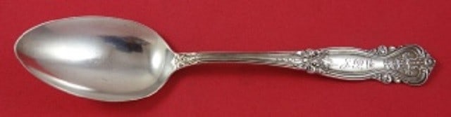 Mauser-Wendell Emperor Sterling Silver Place Soup Spoon 7 1/4" Monogrammed: Mauser-Wendell Emperor Sterling Silver Place Soup Spoon 7 1/4" Monogrammed Discover the elegant Emperor Place Soup Spoon crafted by Mauser-Wendell, featuring exquisite sterling silver composition. Thi