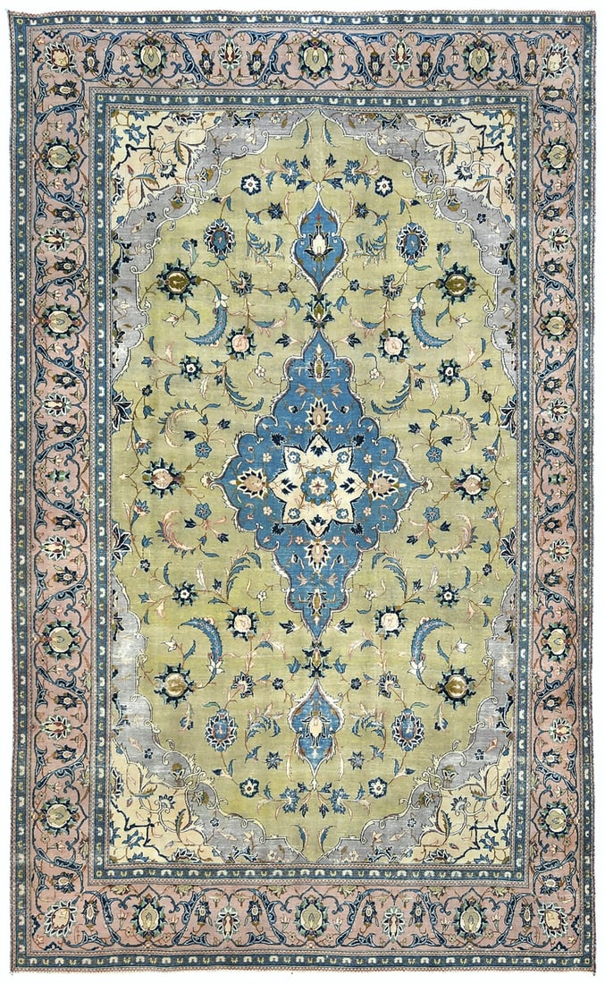Vintage Floral Hand-Knotted Wool Oriental Rug 8'2 x 13'2: Vintage Floral Hand-Knotted Wool Oriental Rug 8'2 x 13'2 Discover a one-of-a-kind distressed vintage Oriental rug that brings classic floral elegance to your space. Measuring 8'2" x 13'2", this hand-k