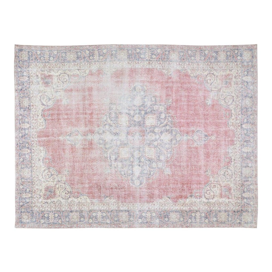 Hand-Knotted Wool Area Rug in Purple 9'4" x 11'3" Vintage Style: Hand-Knotted Wool Area Rug in Purple 9'4" x 11'3" Vintage Style This vintage hand-knotted wool rug showcases timeless craftsmanship and a modern design sensibility. Carefully crafted using traditional