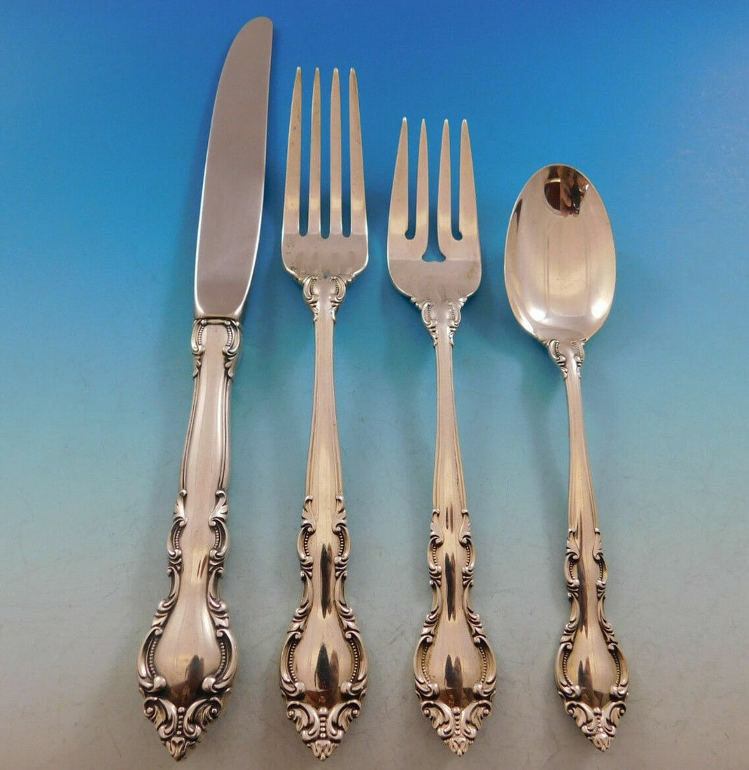 Lunt Malvern Sterling Silver 4-Piece Place Setting (1 of 4)