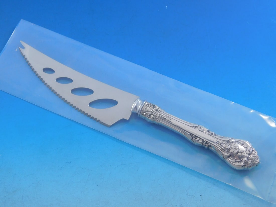 Gorham King Edward Custom Sterling Silver Cheese Sausage Knife 7 1/4 (1 of 7)