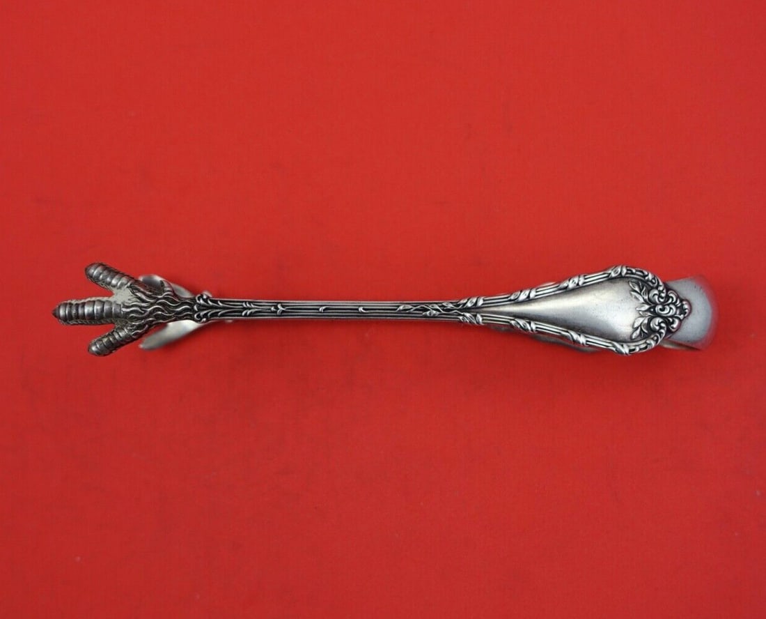 Durgin Madame Royale Sterling Silver Sugar Tong Large 5 5/8" (1 of 2)