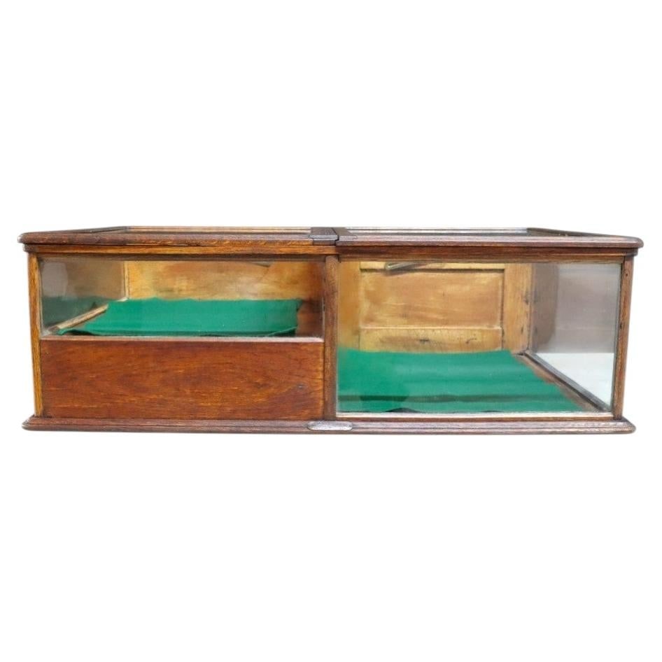 Oak Waddell store display cabinet with cash drawer (1 of 15)