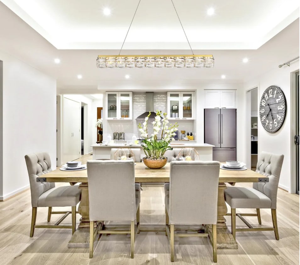 Valetta Gold Crystal LED Pendant Light 36 inch: Valetta Gold Crystal LED Pendant Light 36 inch This modern crystal chandelier features a sleek gold finish and a rectangular design, making it an elegant lighting solution for kitchen islands, dining 