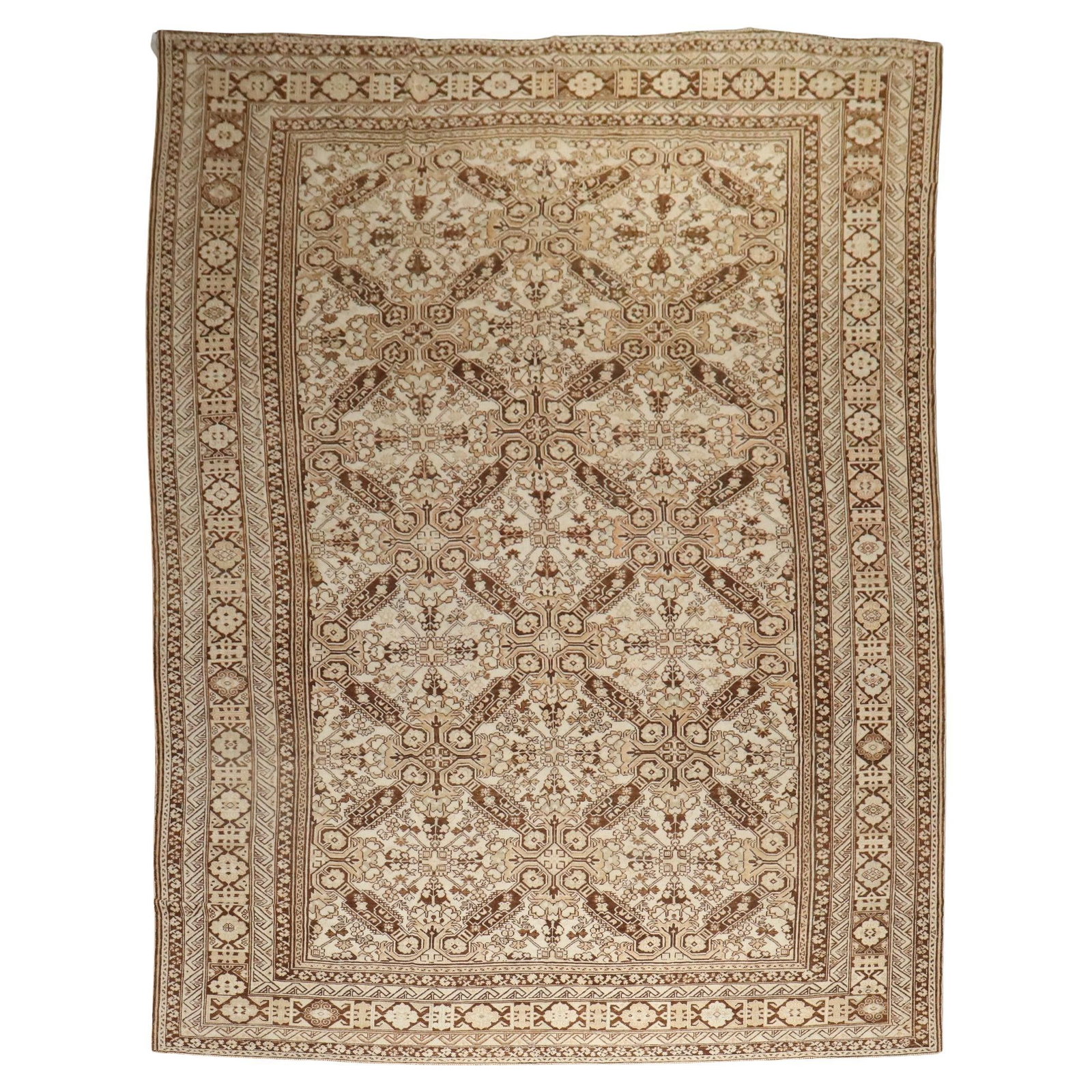 Zabihi Collection Large Hand-Knotted Wool Ersari Rug 10' x 14'9" (1 of 12)