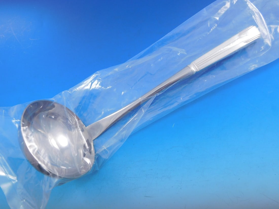 Tiffany & Co Century Sterling Silver Custom Soup Ladle 10 1/2": Tiffany & Co Century Sterling Silver Custom Soup Ladle 10 1/2" This stunning soup ladle features the iconic Century pattern by Tiffany & Co., crafted from high-quality sterling silver. Measuring 10 1/