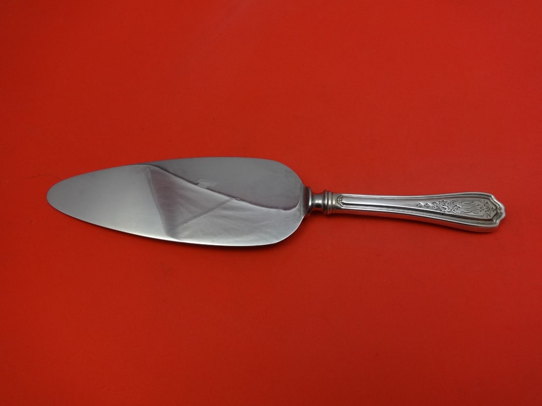 Reed and Barton Hepplewhite Chased Sterling Handle Cake Server 10 1/4 (1 of 1)