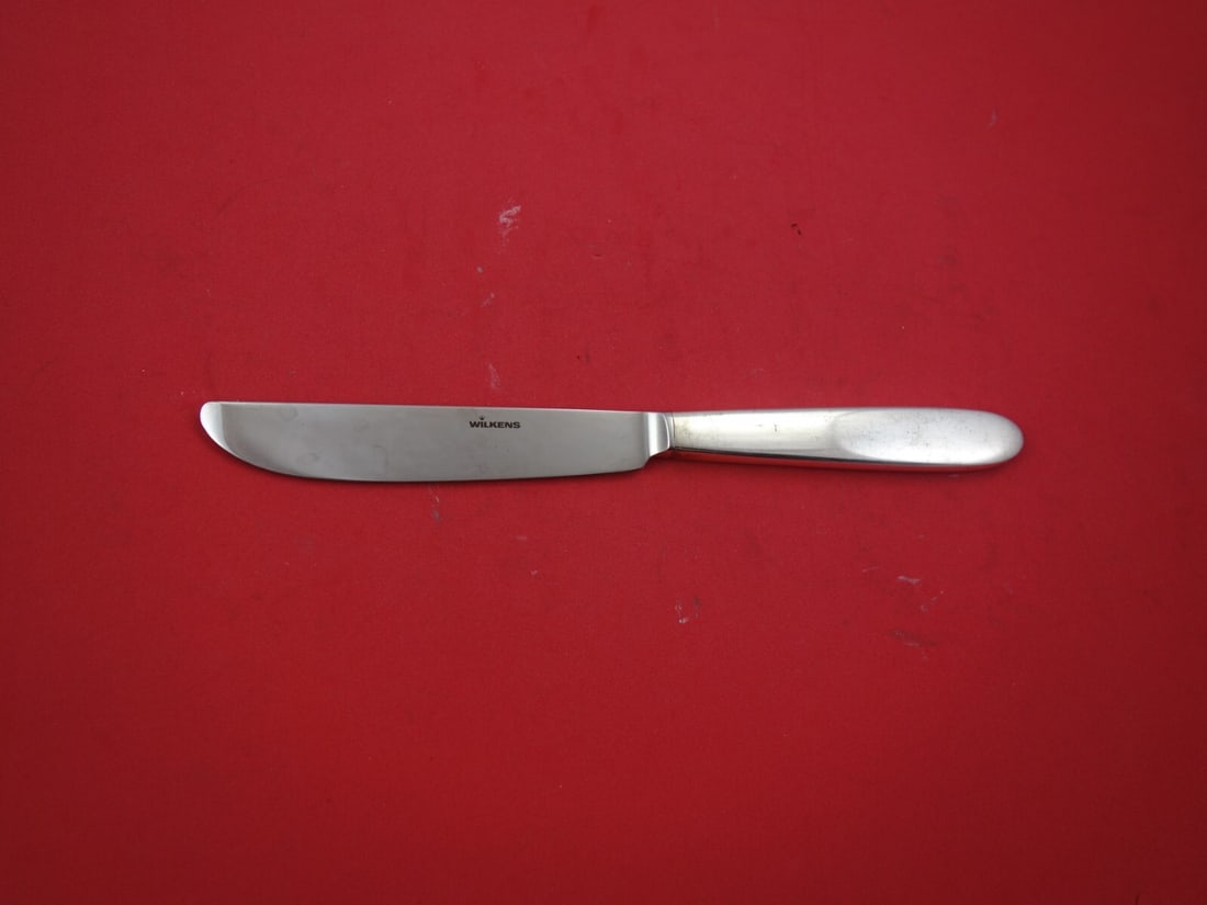 Wilkens Silhouette Vintage 925 Sterling Silver Dinner Knife 9 1/4": Wilkens Silhouette Vintage 925 Sterling Silver Dinner Knife 9 1/4" This vintage dinner knife features a beautiful 925 French sterling silver hollow handle, complemented by a stainless steel blade. Mea