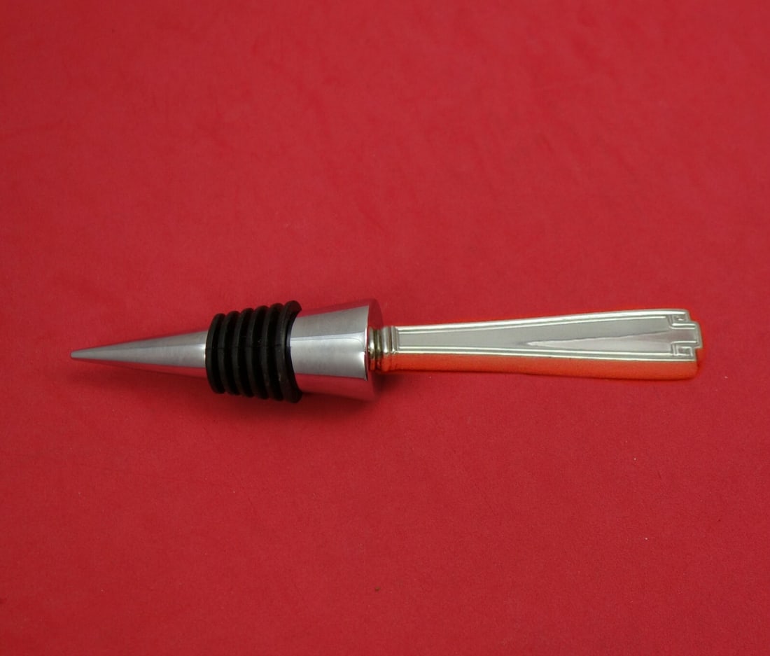 Gorham Etruscan Sterling Silver Bottle Stopper 6 1/4 Inch Custom Made: Gorham Etruscan Sterling Silver Bottle Stopper 6 1/4 Inch Custom Made This exquisite bottle stopper from Gorham's Etruscan collection is a beautiful blend of craftsmanship and functionality. Made from