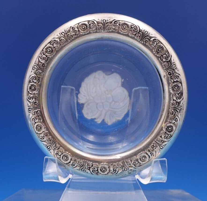 International Prelude Sterling Silver Cut Crystal Fruit Cup (1 of 8)