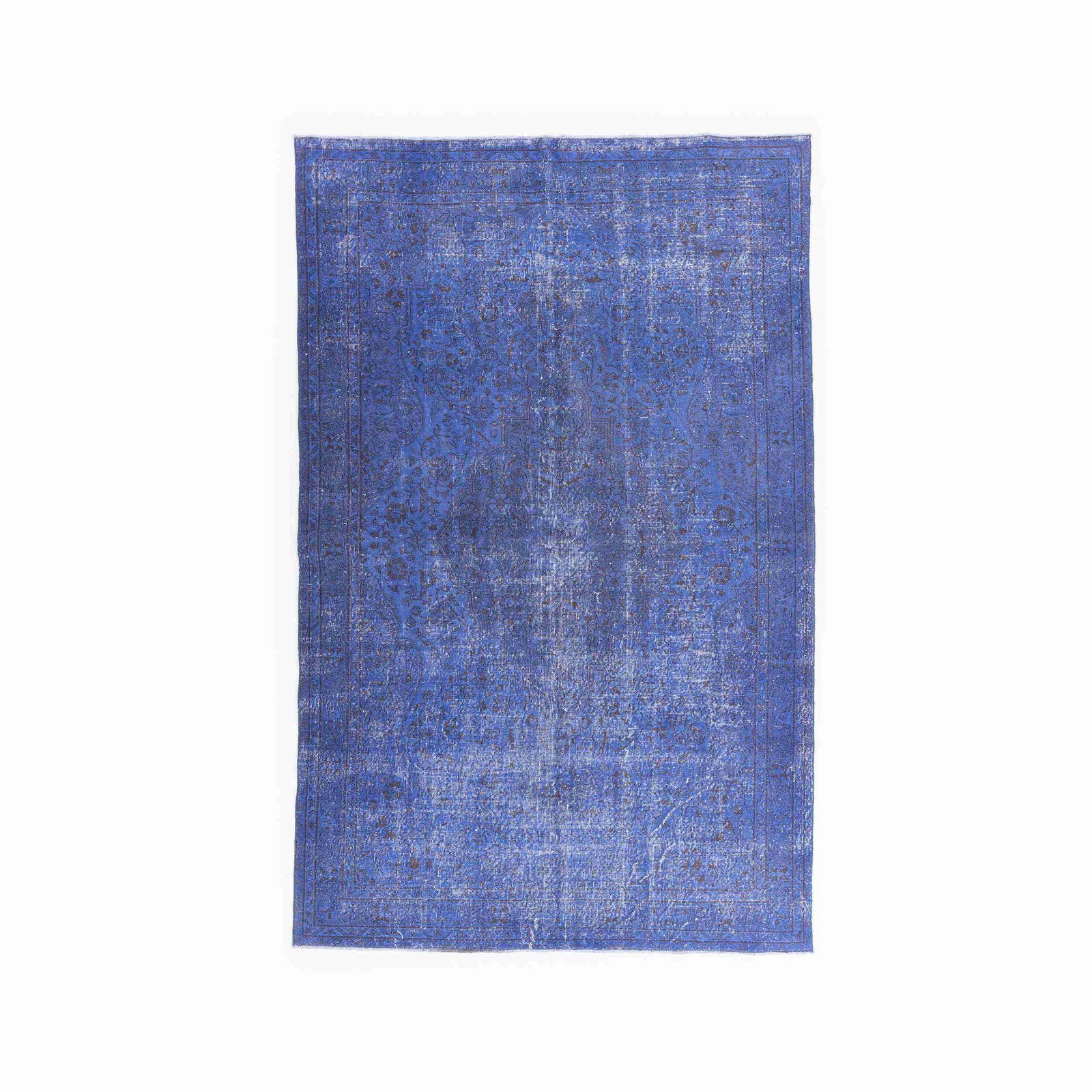 Authentic Handmade Vintage Carpet Wool on Cotton 78.3 x 123.6 Inch: Authentic Handmade Vintage Carpet Wool on Cotton 78.3 x 123.6 Inch This authentic handmade vintage carpet showcases a beautiful wool-on-cotton construction, offering both durability and elegance. The 
