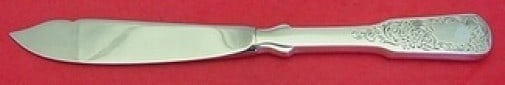 Towle Sixteen-Ninety Engraved Sterling Silver Fish Knife 9 1/8 in: Towle Sixteen-Ninety Engraved Sterling Silver Fish Knife 9 1/8 in This is a Towle Sixteen-Ninety Engraved fish knife featuring a sterling silver original hollow handle and a stainless steel blade. Mad