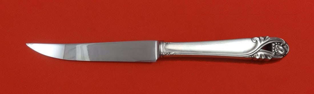 International Sterling Silver Spring Glory Custom Steak Knife 8.5 Inch Serrated (1 of 2)