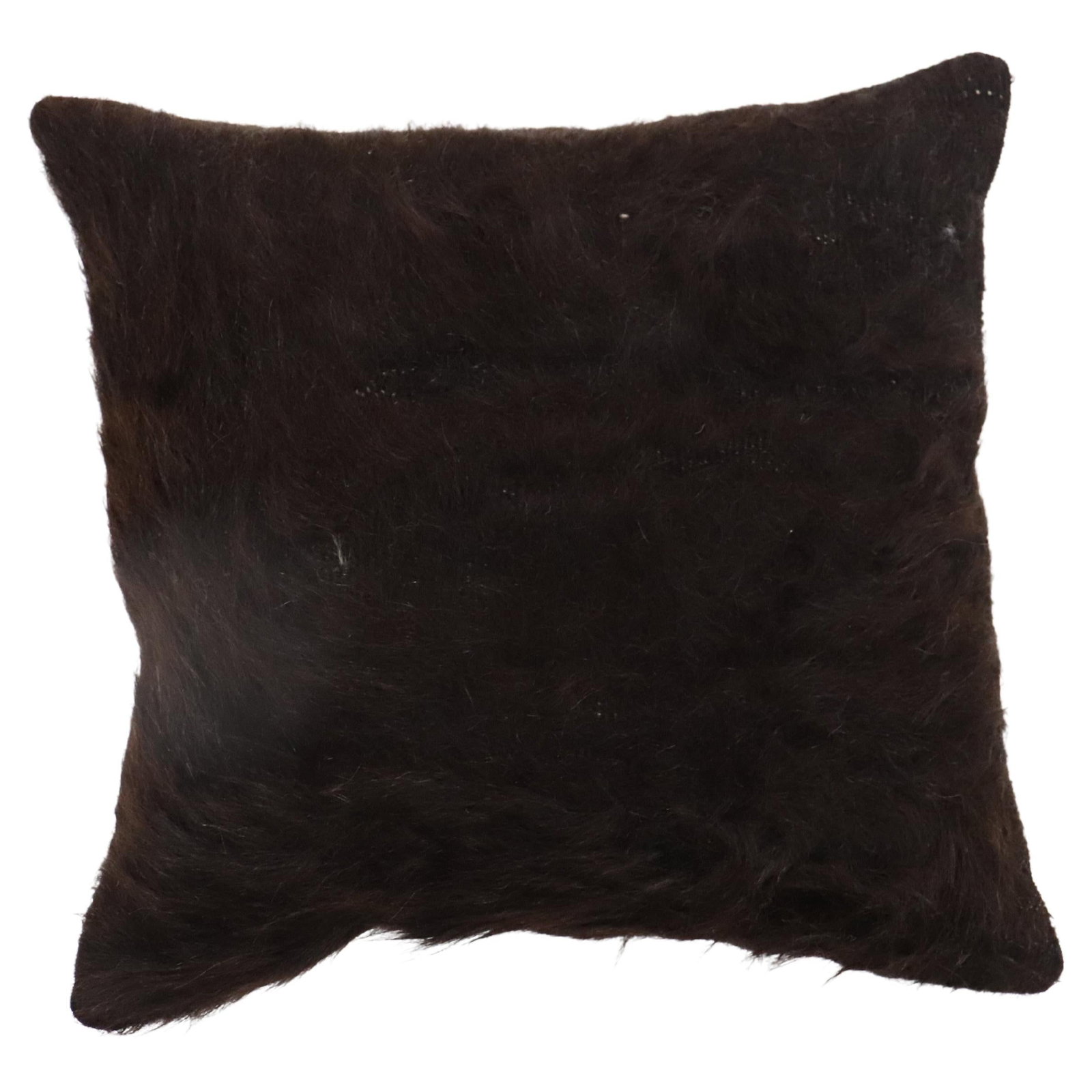 Vintage Black Mohair Pillow Moorish Design 16x16 Handmade (1 of 4)