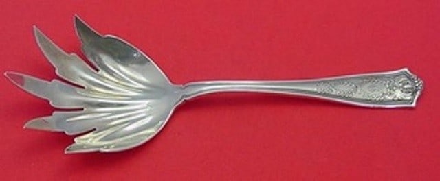 Tiffany & Co. Winthrop Sterling Silver 5-Tine Macaroni Fork 9 3/8": Tiffany & Co. Winthrop Sterling Silver 5-Tine Macaroni Fork 9 3/8" Crafted by Tiffany & Co., this exquisite Winthrop pattern sterling silver macaroni fork features five tines and measures 9 3/8 inches