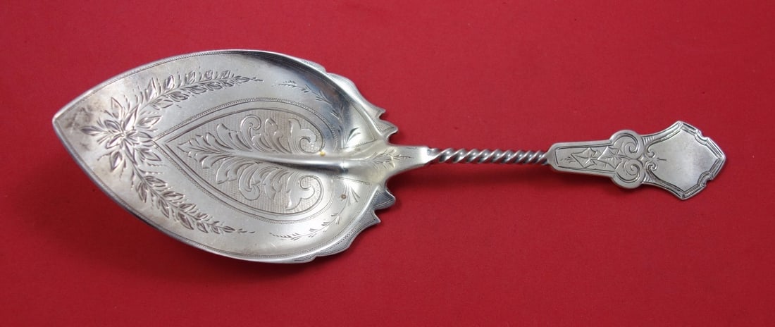 Sterling Silver Pie Server Twist Pattern by Vanderslice Shreve 8 5/8" (1 of 1)