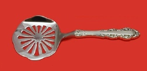 Alvin Albemarle Sterling Silver Tomato Server 8 Inch Custom Made: Alvin Albemarle Sterling Silver Tomato Server 8 Inch Custom Made This exquisite tomato server is crafted from sterling silver and features a custom-made hollow handle with a stainless implement. Measu