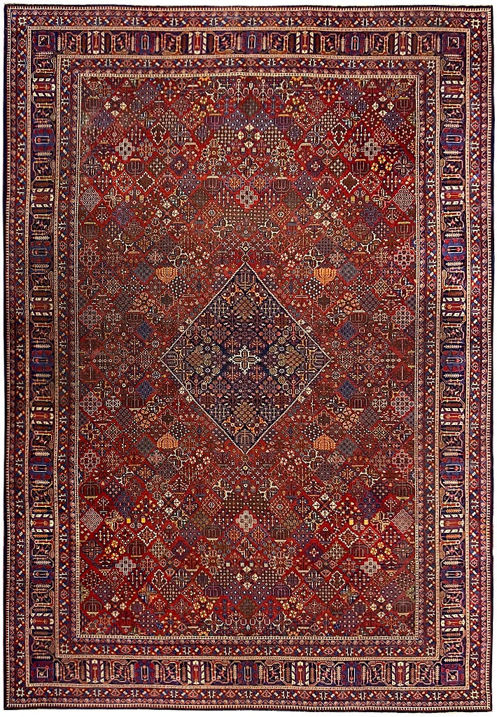 10.2 x 14.7 Antique Persian Joshagan Kashan Rug Fine Wool Hand-Knotted (1 of 12)