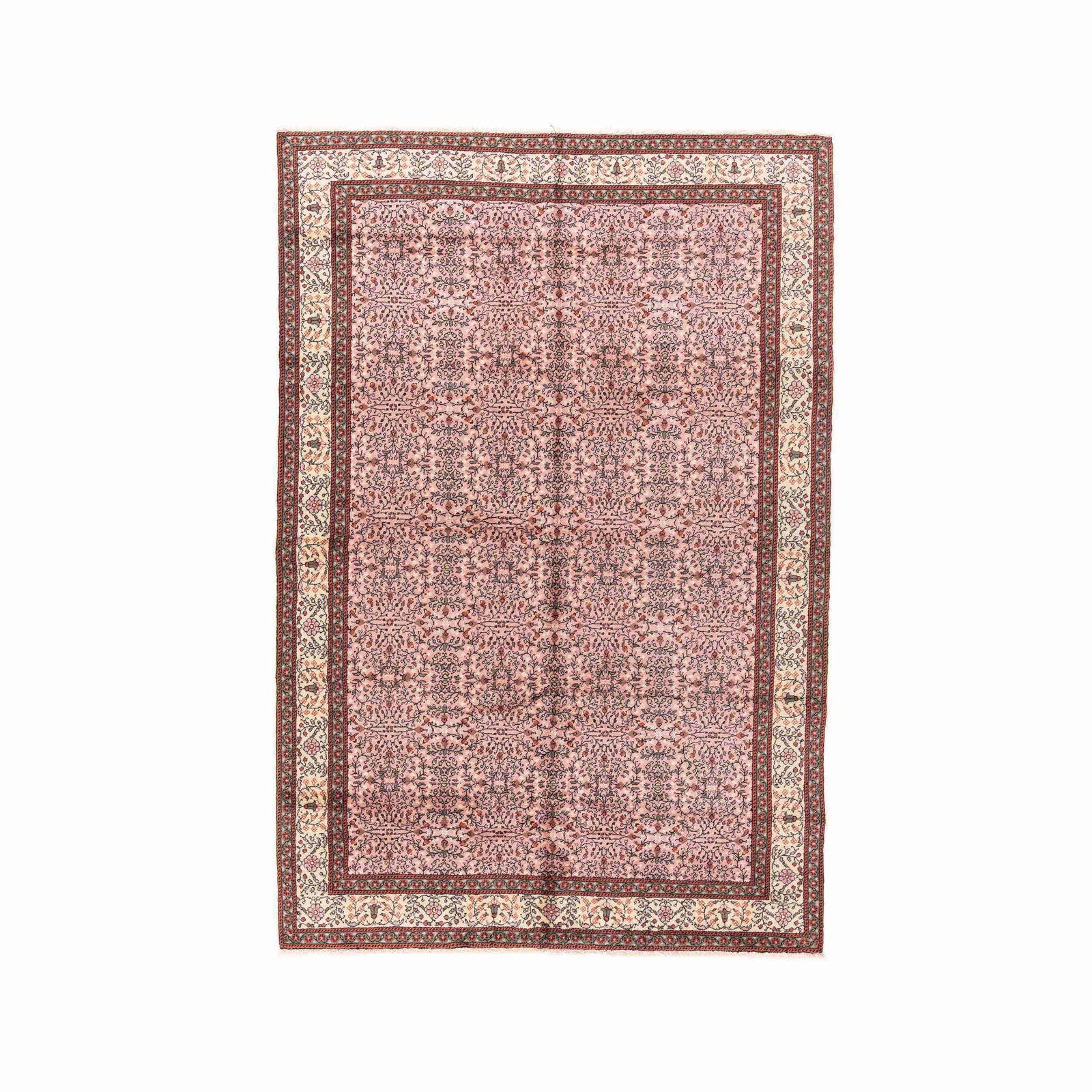 Authentic Handmade Kayseri Wool Carpet 77.6 x 114.6 Inches (1 of 8)