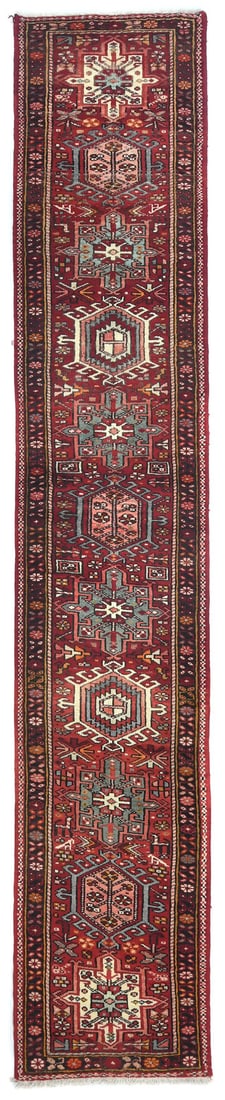 Hand Knotted Wool Tribal Runner Rug 2'4 X 12'10 Geometric Vintage: Hand Knotted Wool Tribal Runner Rug 2'4 X 12'10 Geometric Vintage This stunning Tribal Geometric Design Oriental Runner Rug is a perfect addition to enhance your kitchen or hallway decor. Measuring 2'