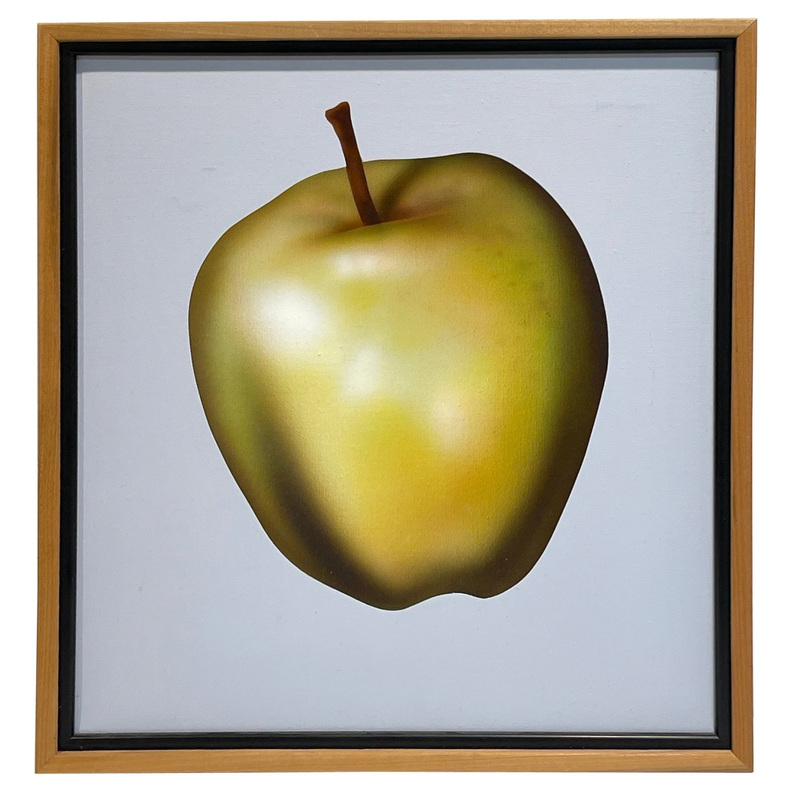 Clarence Measelle Green Apple 1983 Acrylic on Canvas Signed Art: Clarence Measelle Green Apple 1983 Acrylic on Canvas Signed Art Experience the captivating allure of "Green Apple," a stunning artwork by Clarence Measelle, created in 1983. This piece, part of Measel