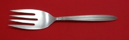Reed and Barton Jubilee Sterling Silver Serving Fork 8 1/2": Reed and Barton Jubilee Sterling Silver Serving Fork 8 1/2" Sterling silver cold meat fork in the Jubilee pattern by Reed & Barton. It is not monogrammed and is in excellent pre-owned condition. Made 