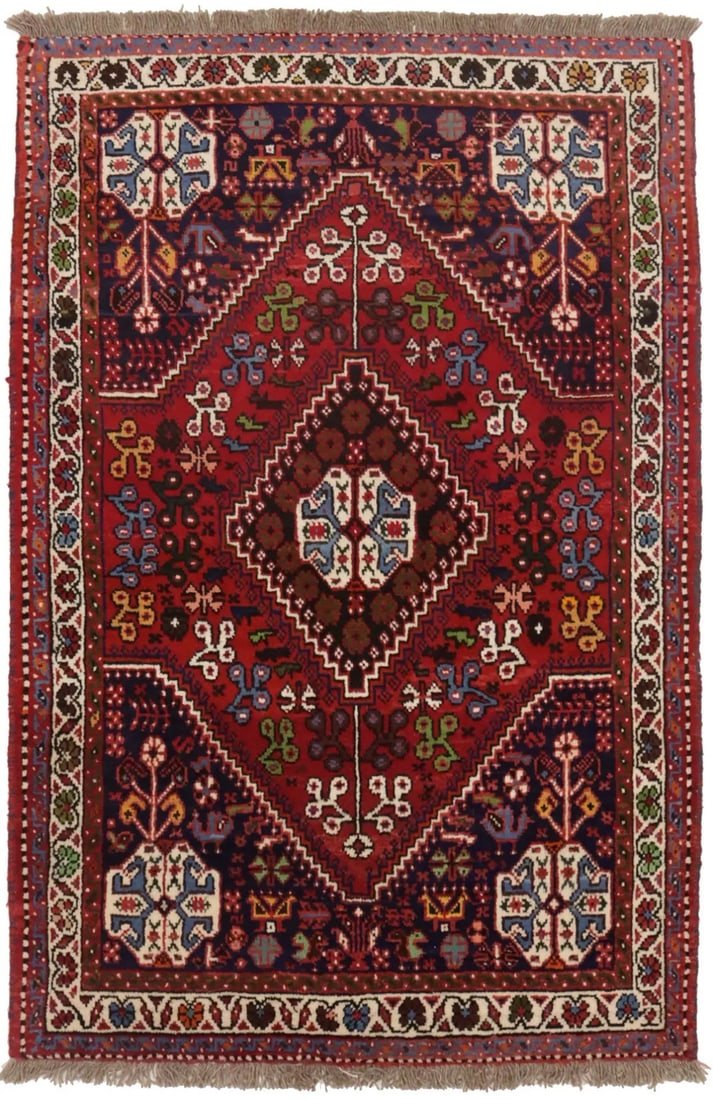 Handmade Vintage Red Tribal Geometric Wool Area Rug 3'5 x 5'3 Boho Decor: Handmade Vintage Red Tribal Geometric Wool Area Rug 3'5 x 5'3 Boho Decor Enhance your living space with this Handmade Vintage Red Tribal Geometric Oriental Rug, perfect for adding a boho touch to any 