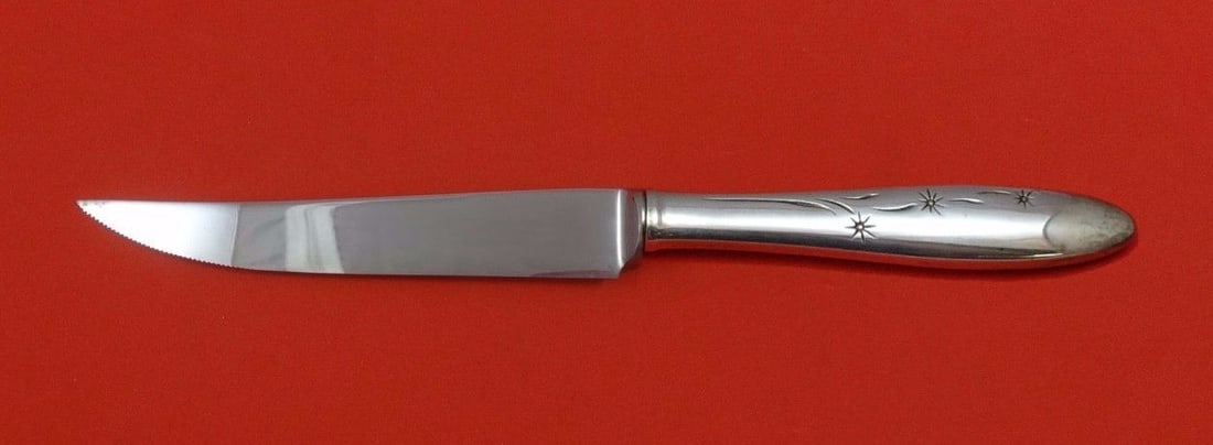 Gorham Celeste Sterling Silver Steak Knife 8.5 Custom Serrated Blade (1 of 2)