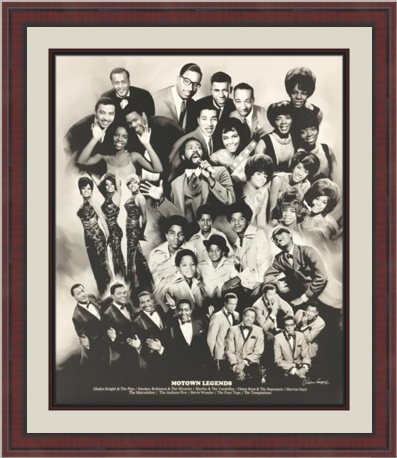 Wishum Gregory Motown Legends Custom Framed Print 30 x 24 (1 of 5)