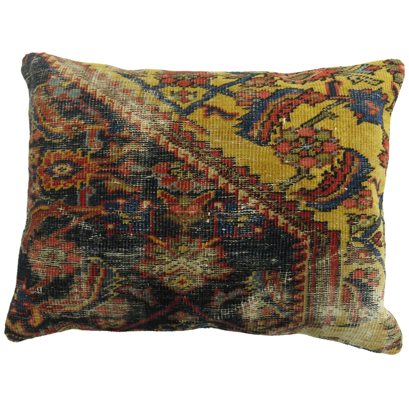 19th Century Malayer Persian Rug Pillow with Zipper Closure (1 of 4)