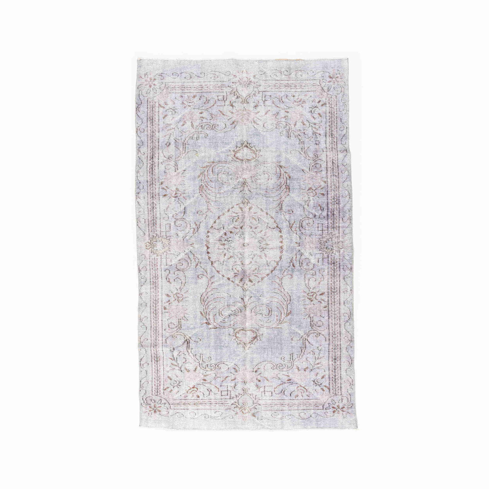 Authentic Handmade Vintage Wool on Cotton Carpet 69.7 x 117.7: Authentic Handmade Vintage Wool on Cotton Carpet 69.7 x 117.7 This authentic handmade vintage carpet features a unique blend of wool on cotton, showcasing exquisite craftsmanship. The double knot weav