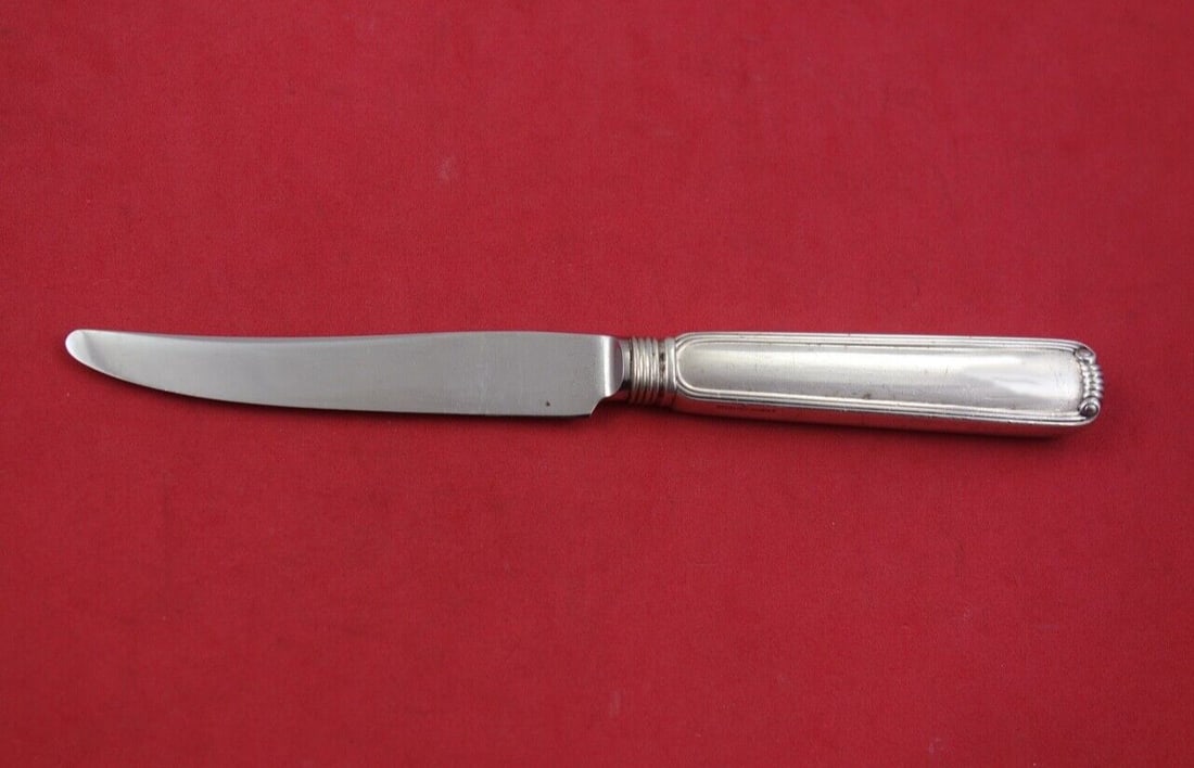 Marie Louise Sterling Silver Junior Knife by Blackinton Towle 6.5": Marie Louise Sterling Silver Junior Knife by Blackinton Towle 6.5" This exquisite junior knife features the elegant Marie Louise pattern by Blackinton and Towle, crafted from high-quality sterling sil